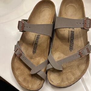 Birkenstock Gray Double-Strap Sandals